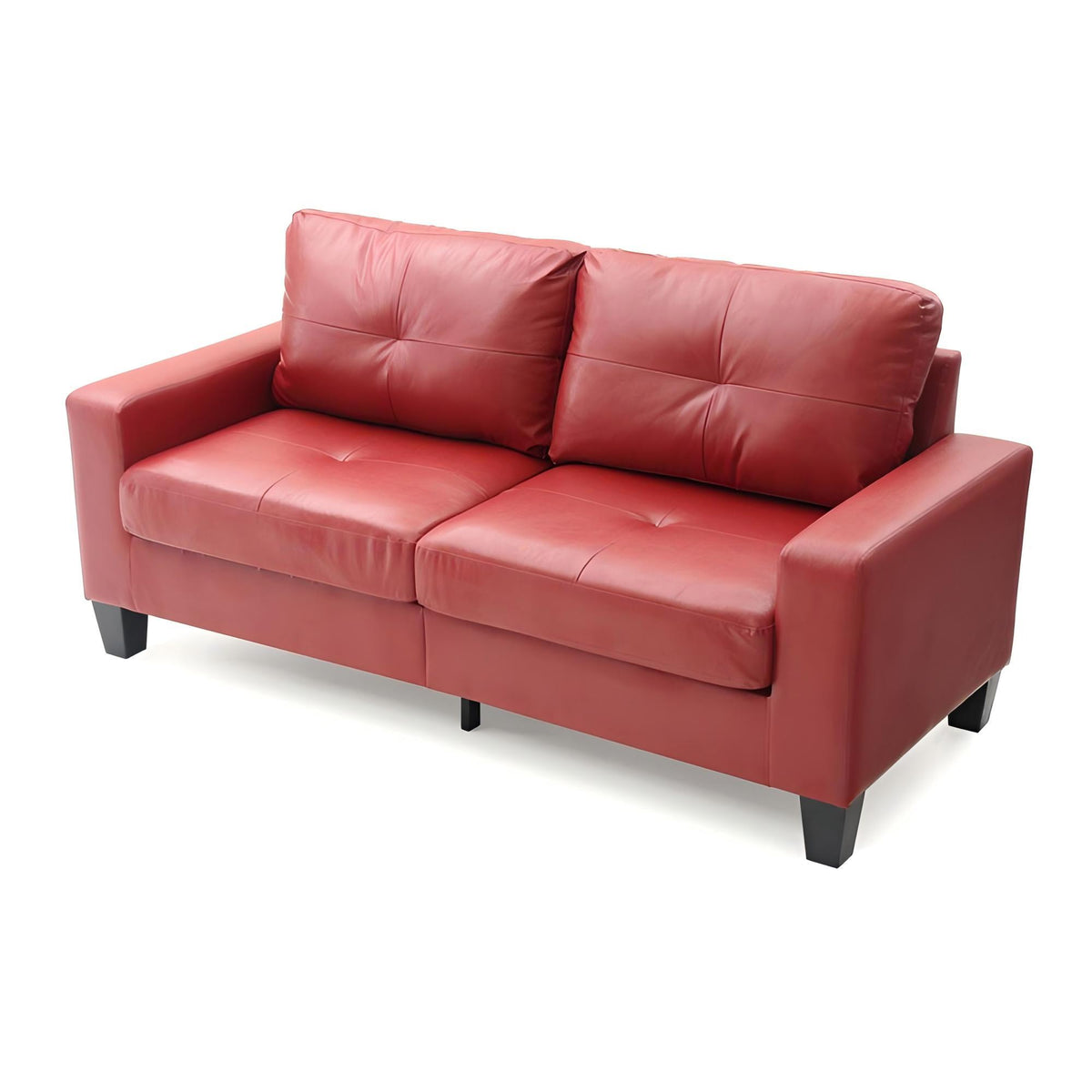 Modular Faux Leather Sofa with Modern Design - White, Black, Dark Brown, Red