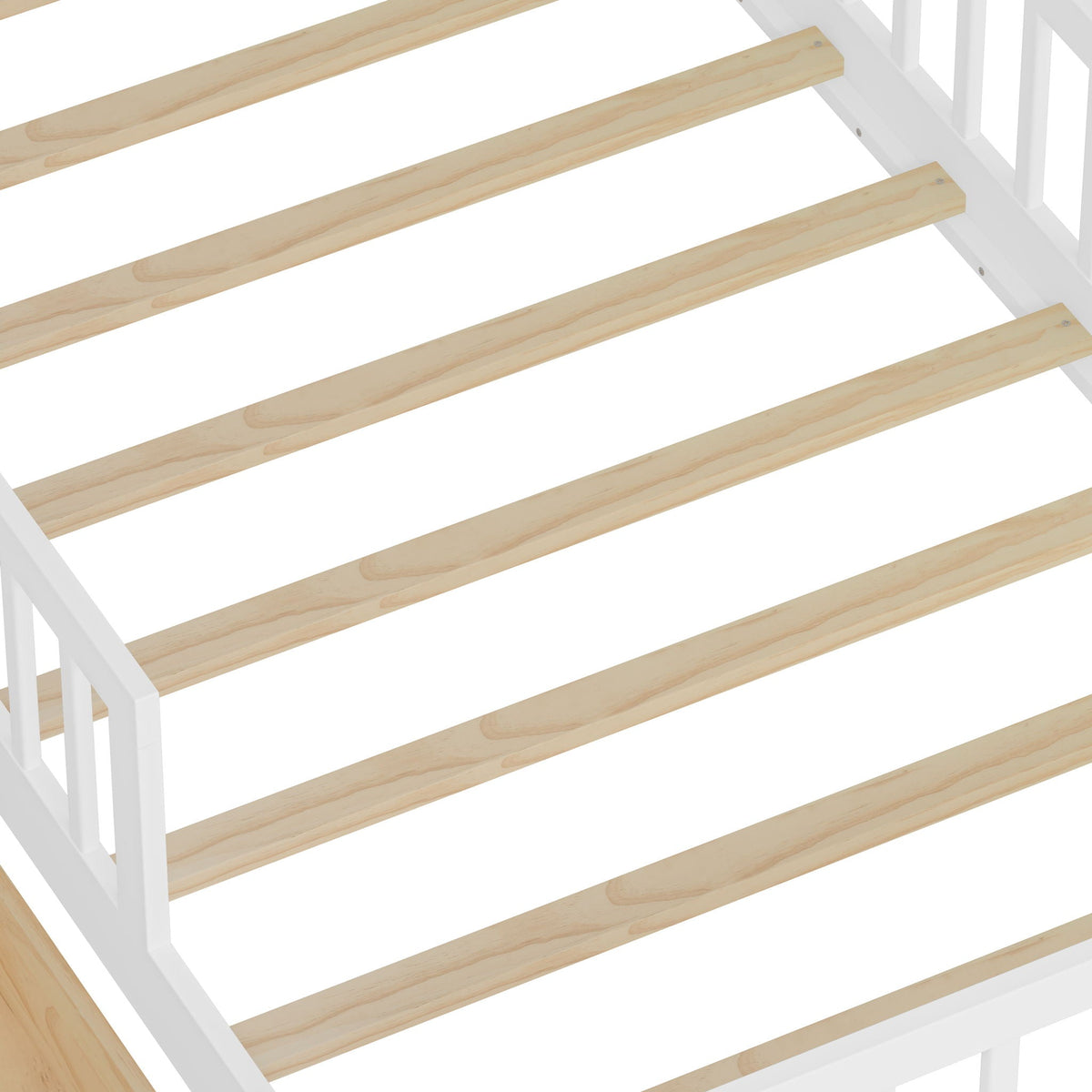 Twin Storage Bed with Headboard Rack & Under-Bed Drawers - Multiple Colors