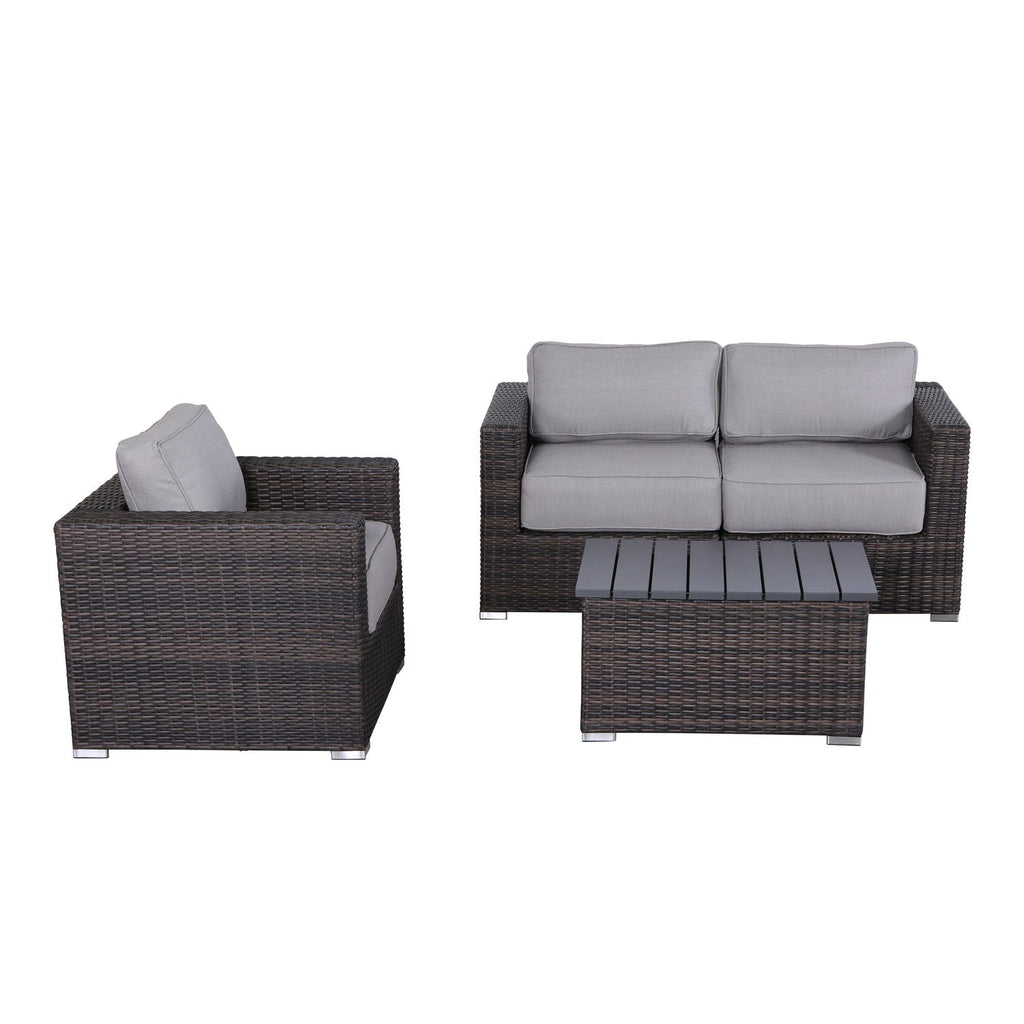 Stylish Sofa Seating Group With Cushions - Multiple Set Options, Dark Gray, Gray, or Dark Brown