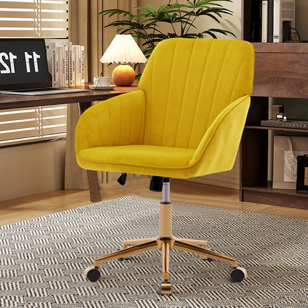 Ergonomic Swivel Office Chair with Memory Foam Seat - Multiple Colors