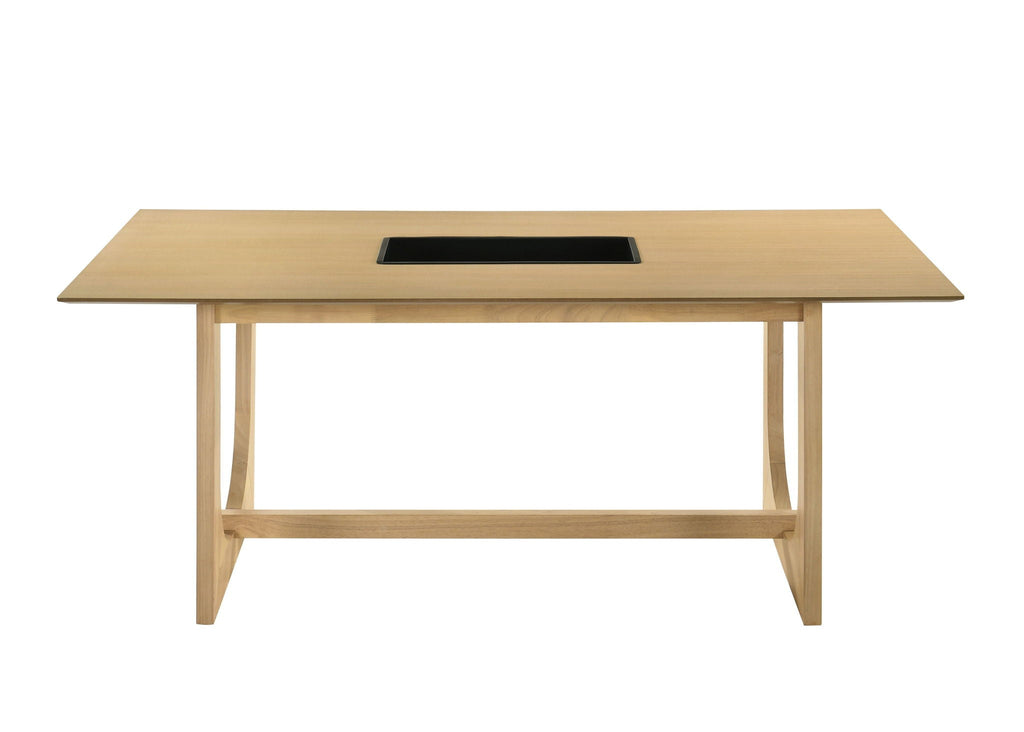 8 Piece Dining Room Set with Server - Natural / White