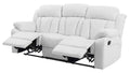 Elegant Reclining Sofa with Sturdy Construction - White, Black, Dark Brown