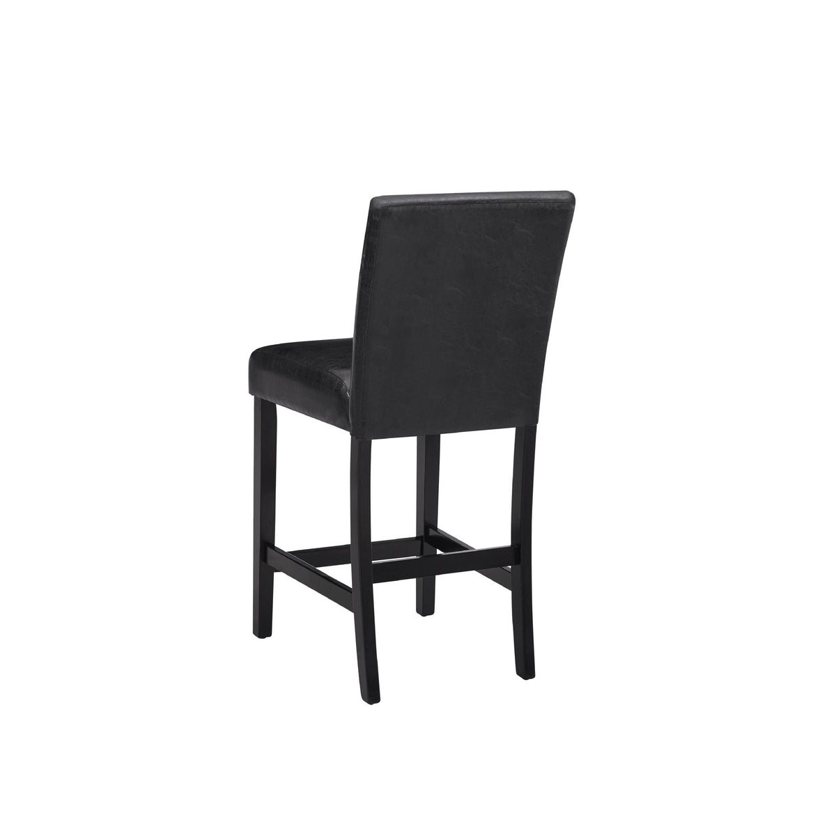 Modern 5 Piece Counter Height Dining Set with Tufted Nail Head Chairs - Black