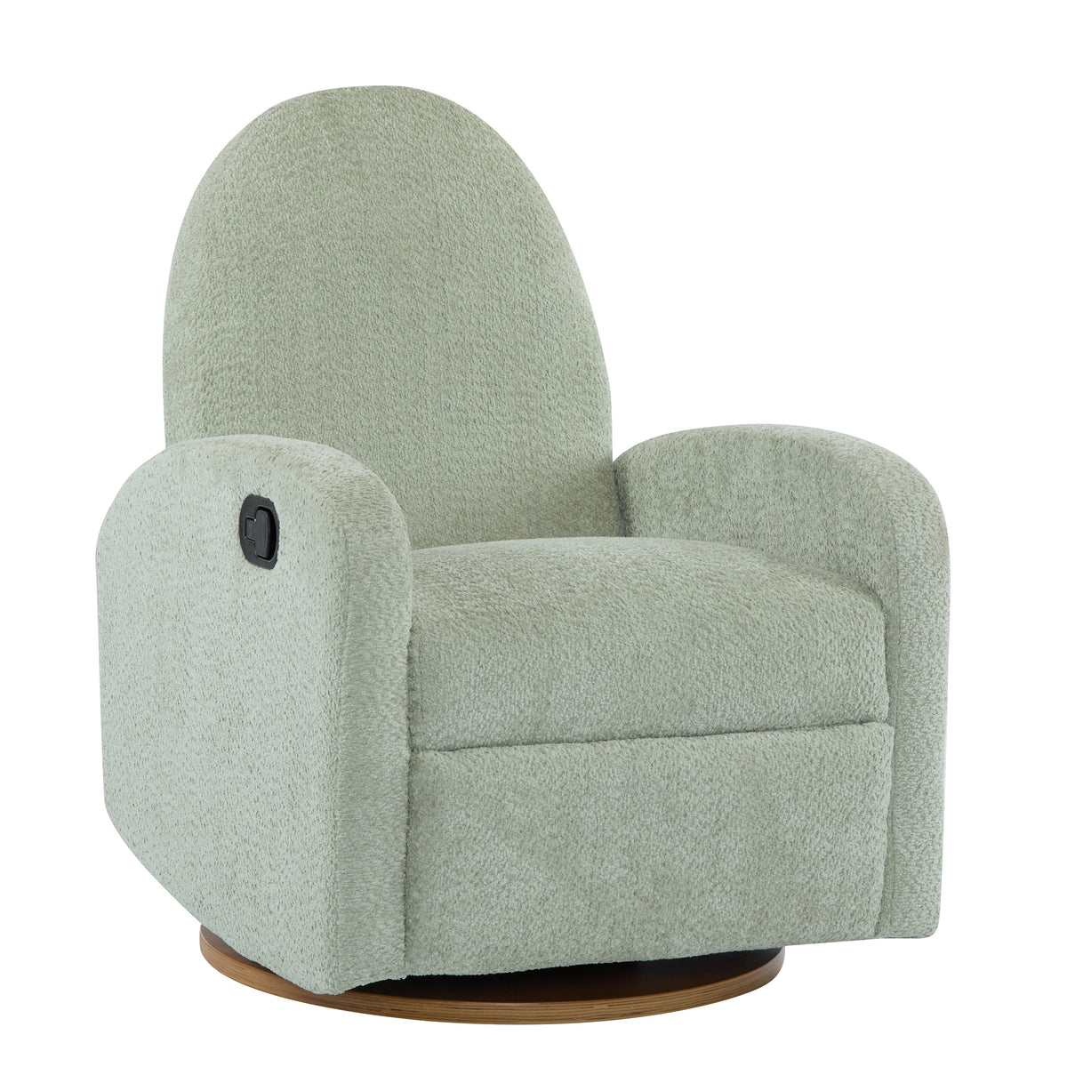 360 Swivel and Glider Recliner Chair with Solid Wood Base - Light