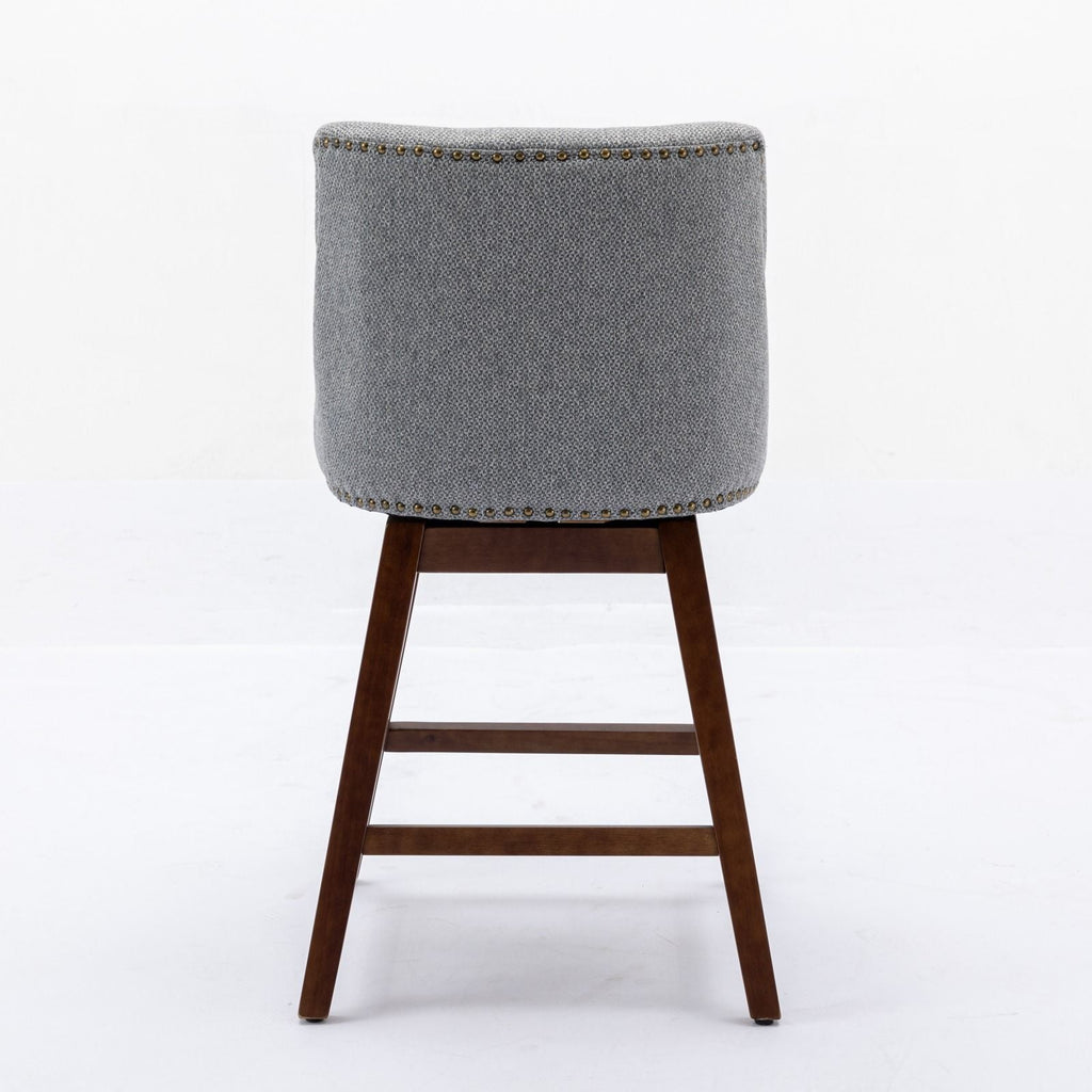 Counter Height Swivel Barstools, Set of 2