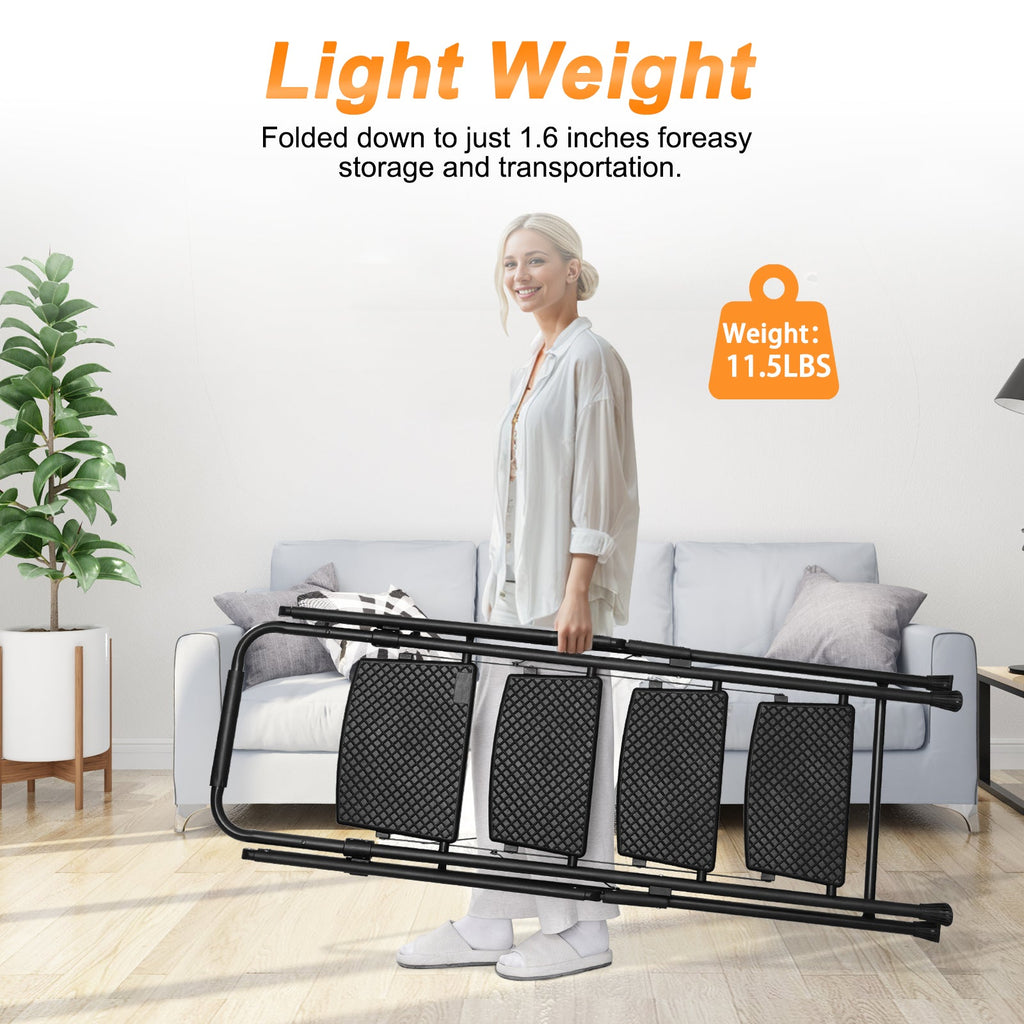 Four Step Ladder with Anti-Slip Pedals - Steel