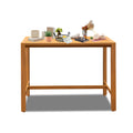 Outdoor Bar Table with Weather Resistant Metal - Black