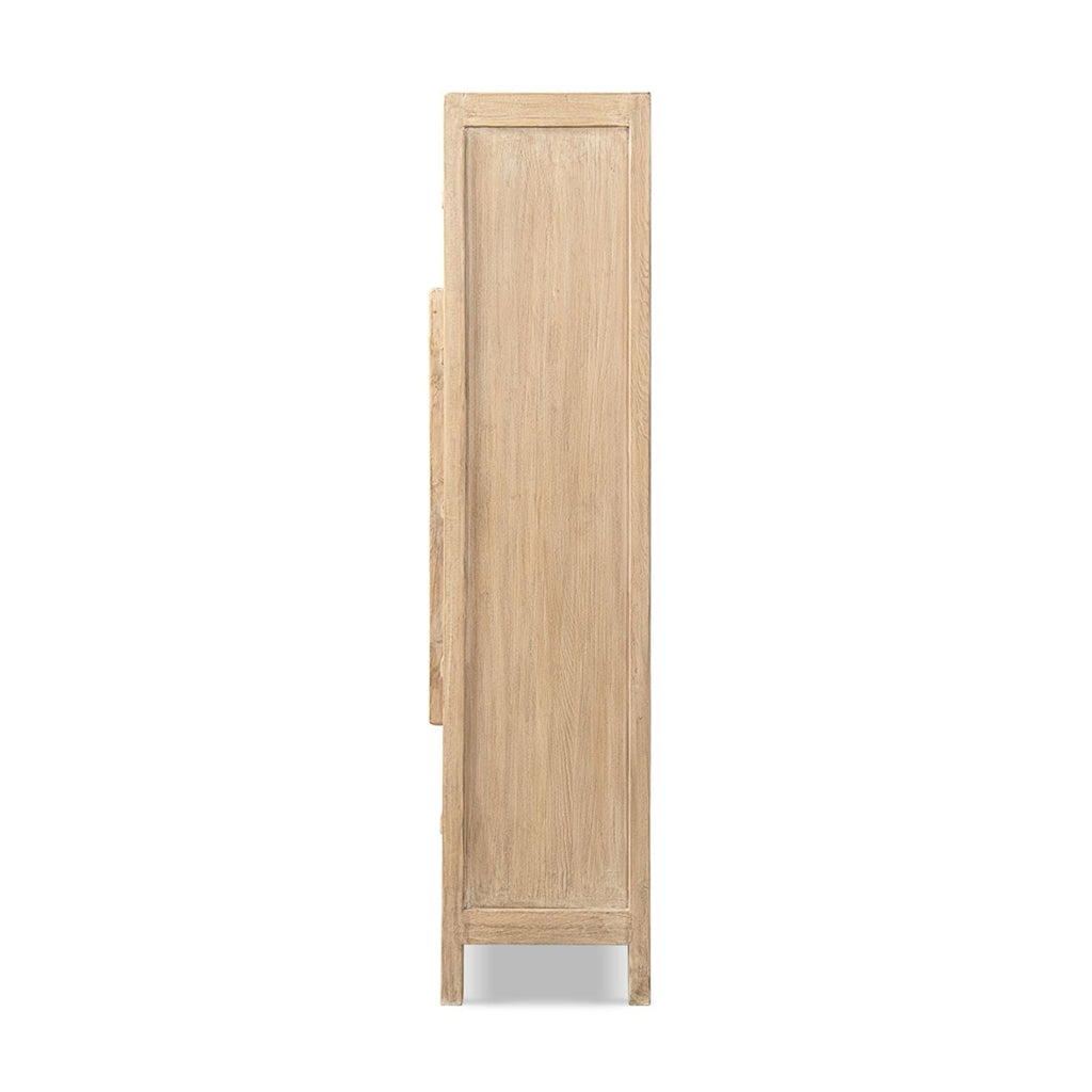 Natural Storage Cabinet with Double Doors - Solid Reclaimed Pine