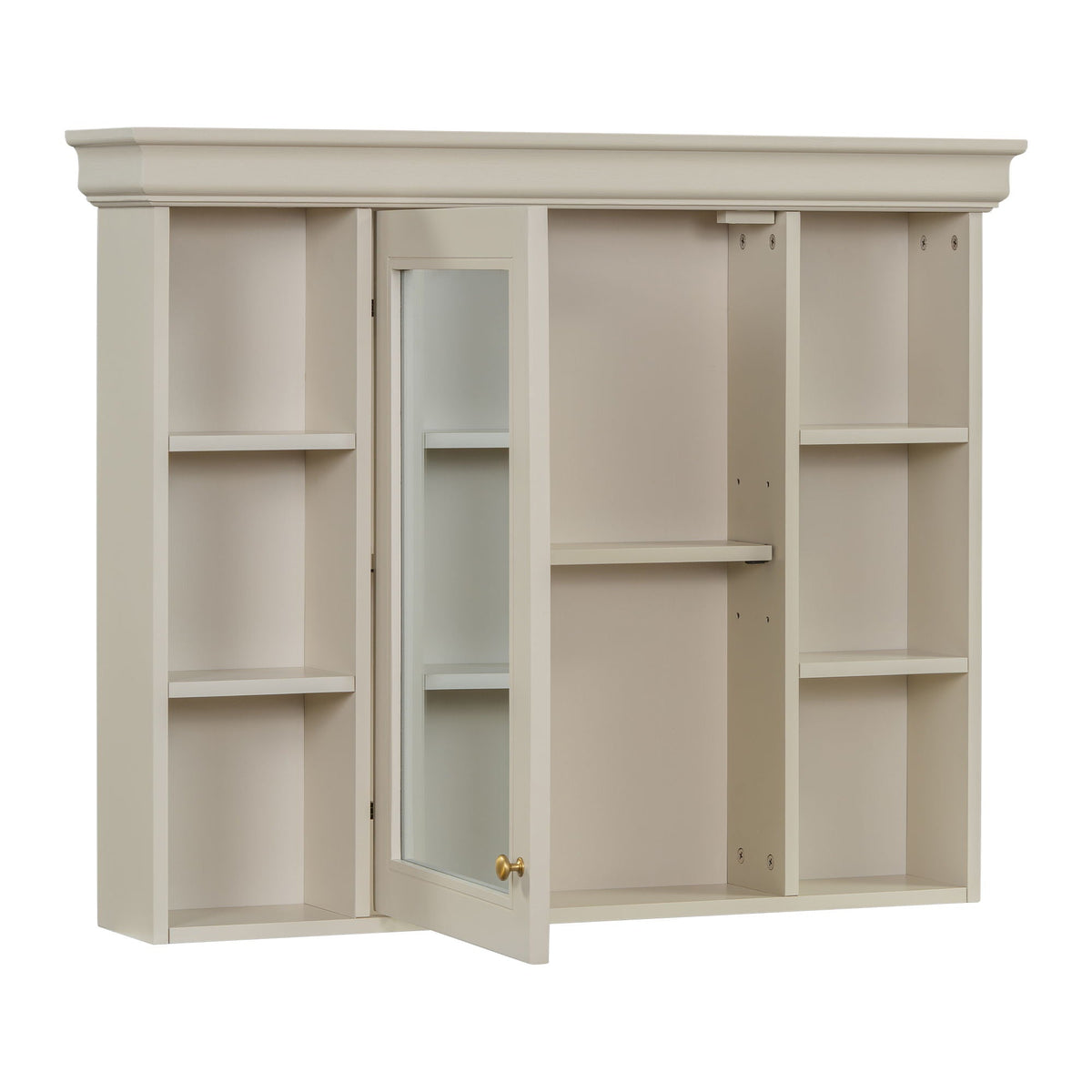 Wall Mounted Bathroom Storage Cabinet with Mirror Door - 35.5" Wide