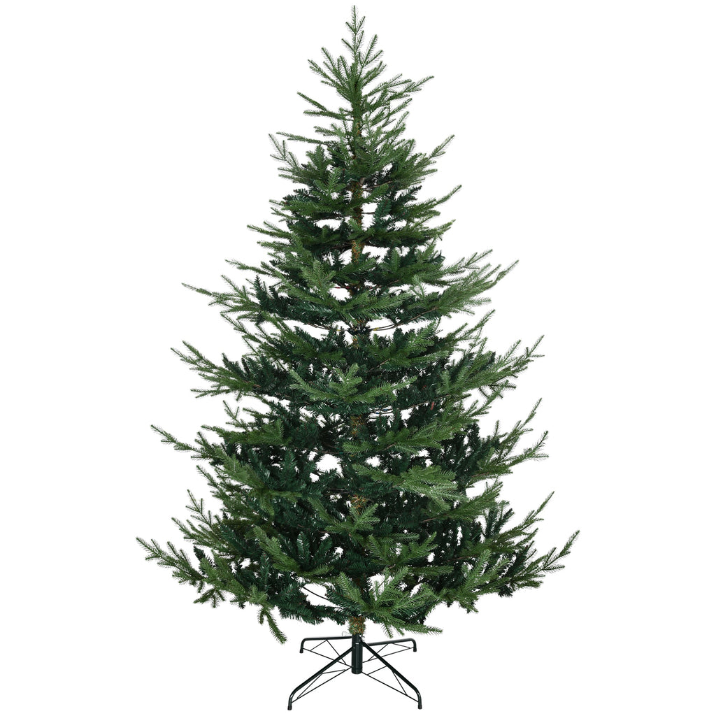 7.5 Foot Artificial Christmas Tree with Realistic Branches - Green
