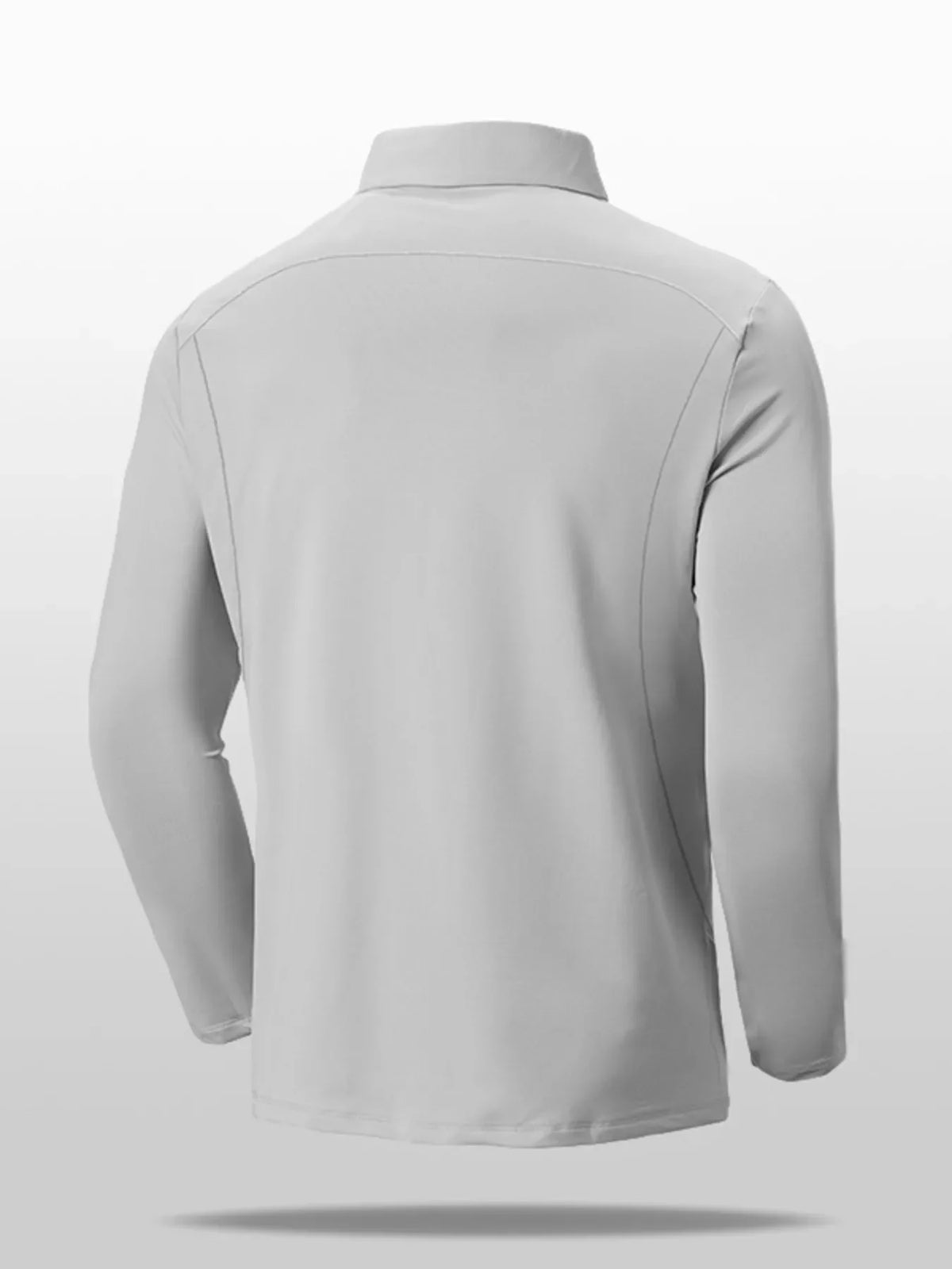 Men's Plus Size Performance Long Sleeve Active T-Shirt with Zipper