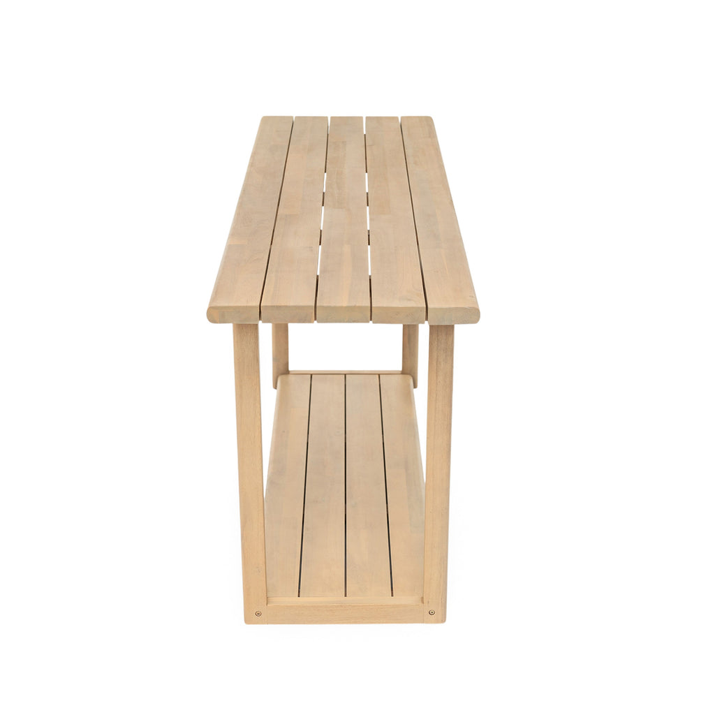 Woodside Rectangular Outdoor Buffet & Console Table with 300 lb Capacity - Acacia Wood