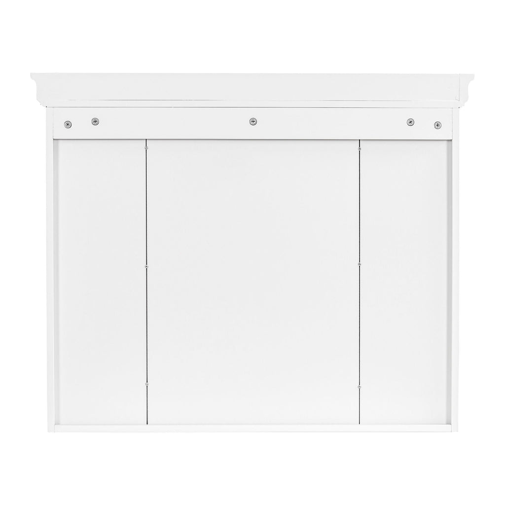 Wall Mounted Bathroom Storage Cabinet with Mirror Door - 35.5" Wide