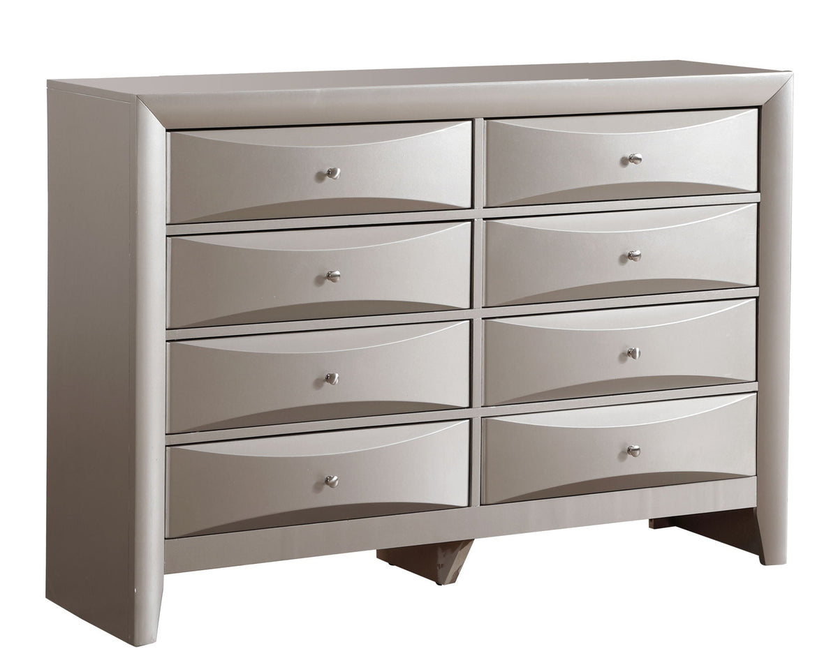 Marilla Dresser with Molded Resin Drawer Fronts - Multiple Colors