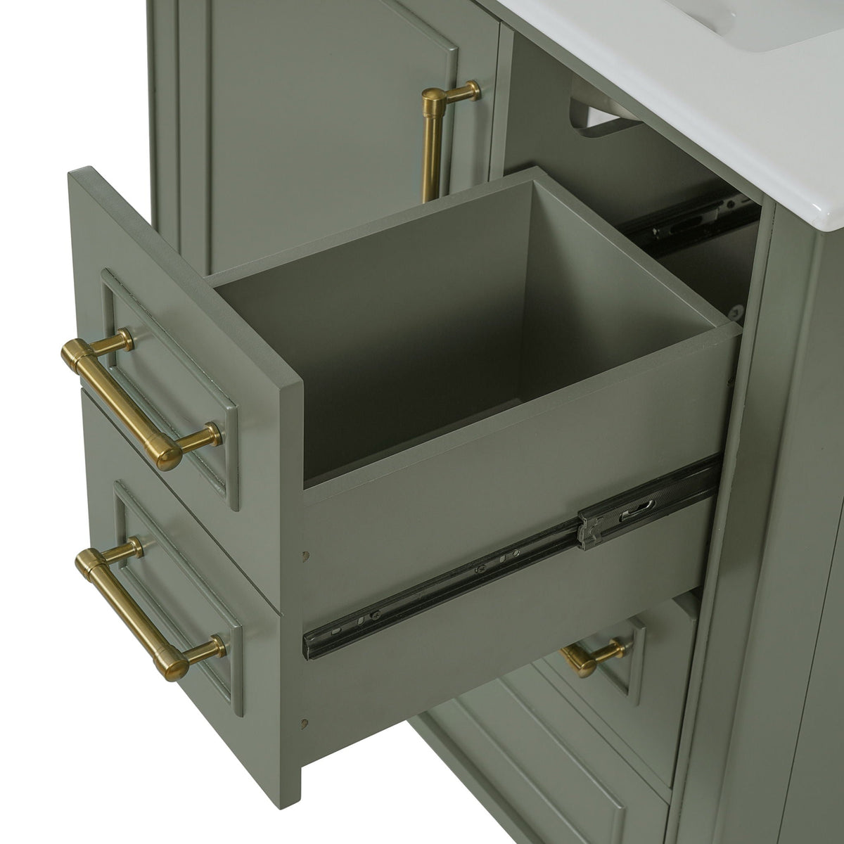 Traditional Bathroom Vanity Set with Soft Close Doors - Multiple Colors