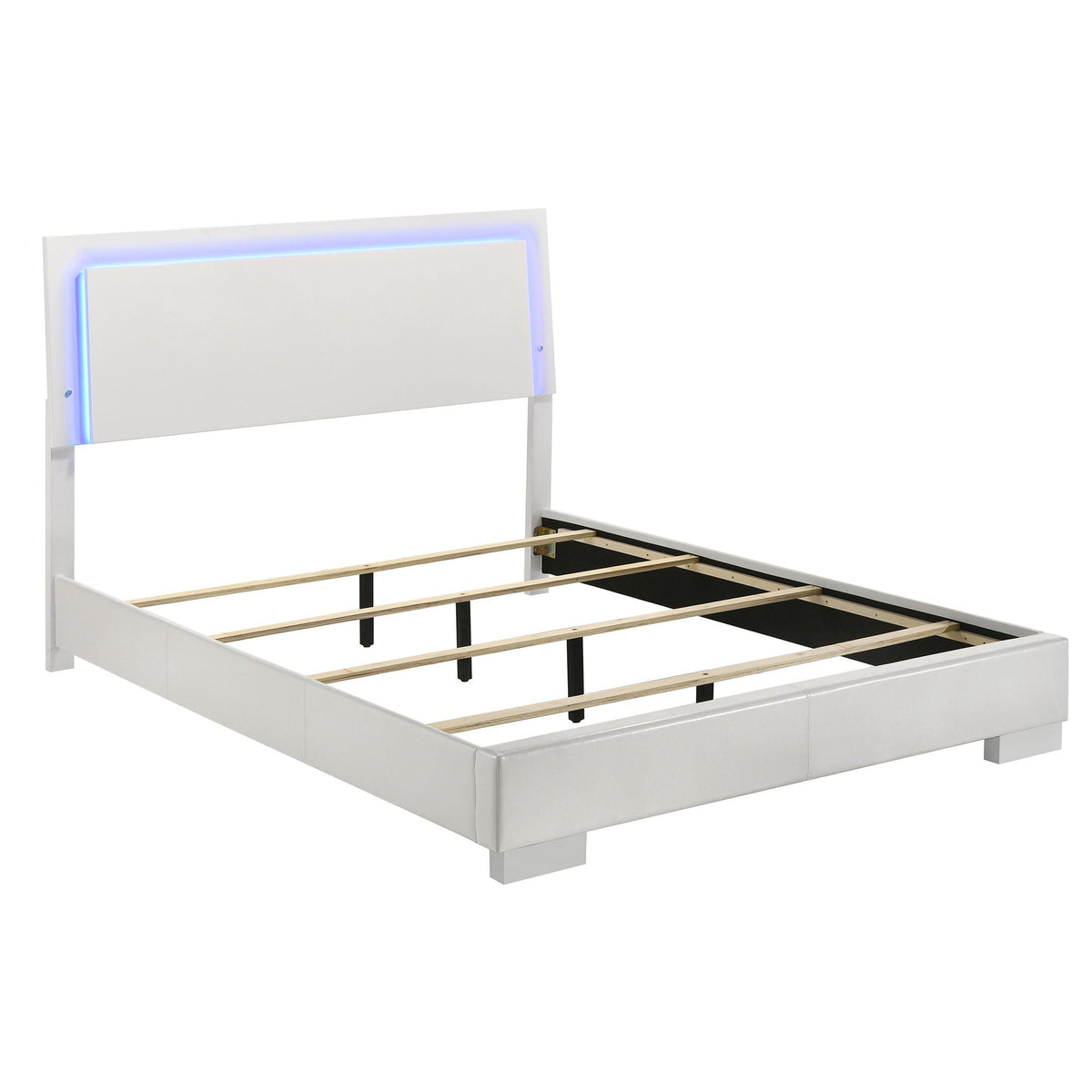 Felicity 4-piece Queen Bedroom Set White High Gloss