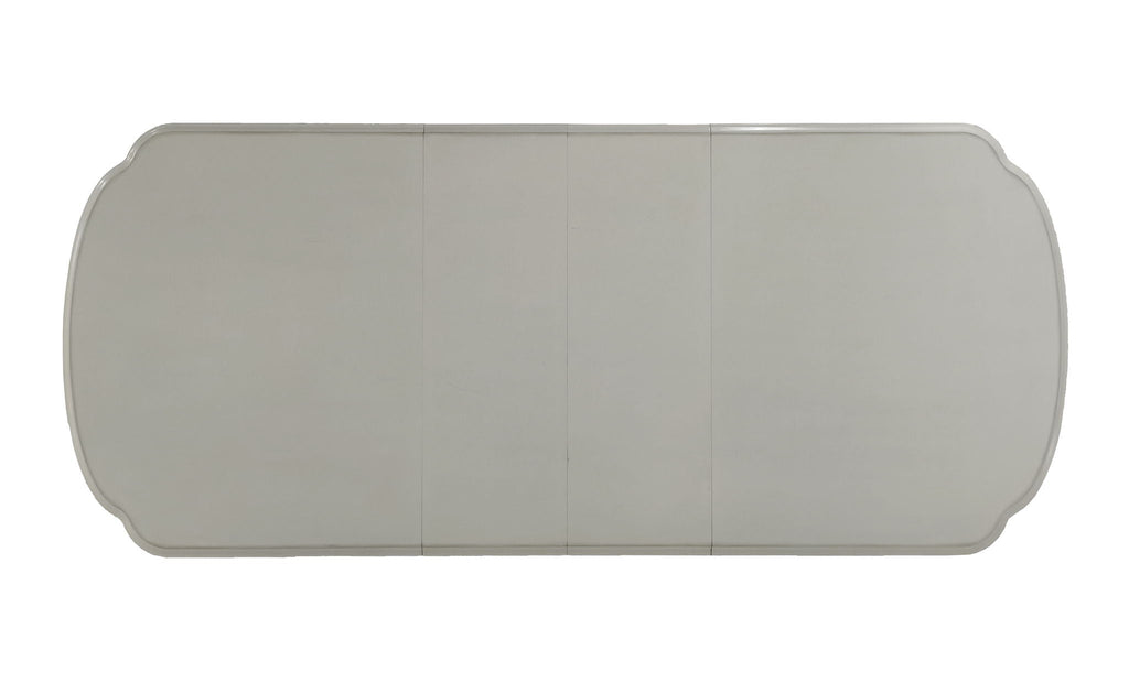 Dresden Elegant Dining Table with Wood Construction - Pearl Silver or Dark Brown