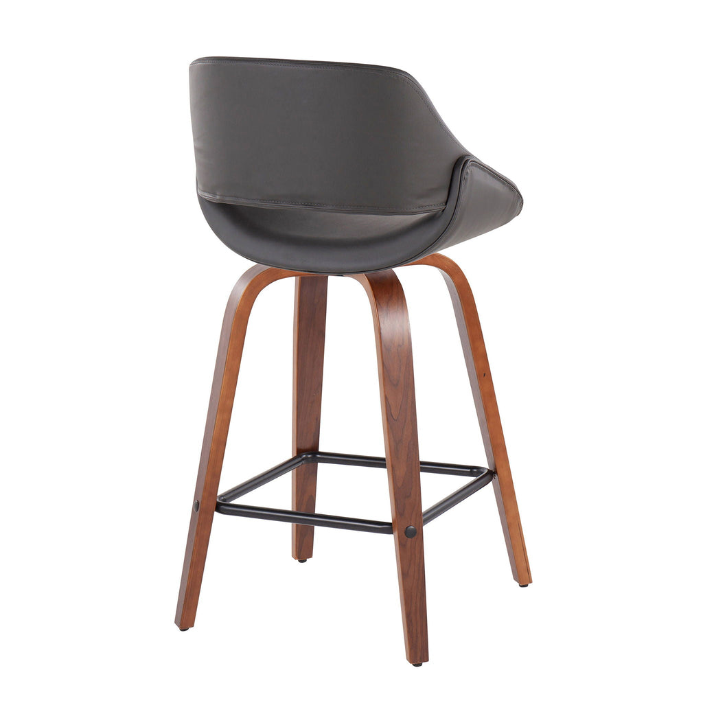 Fabrico - Mid-Century Modern Counter Stool (Set of 2)