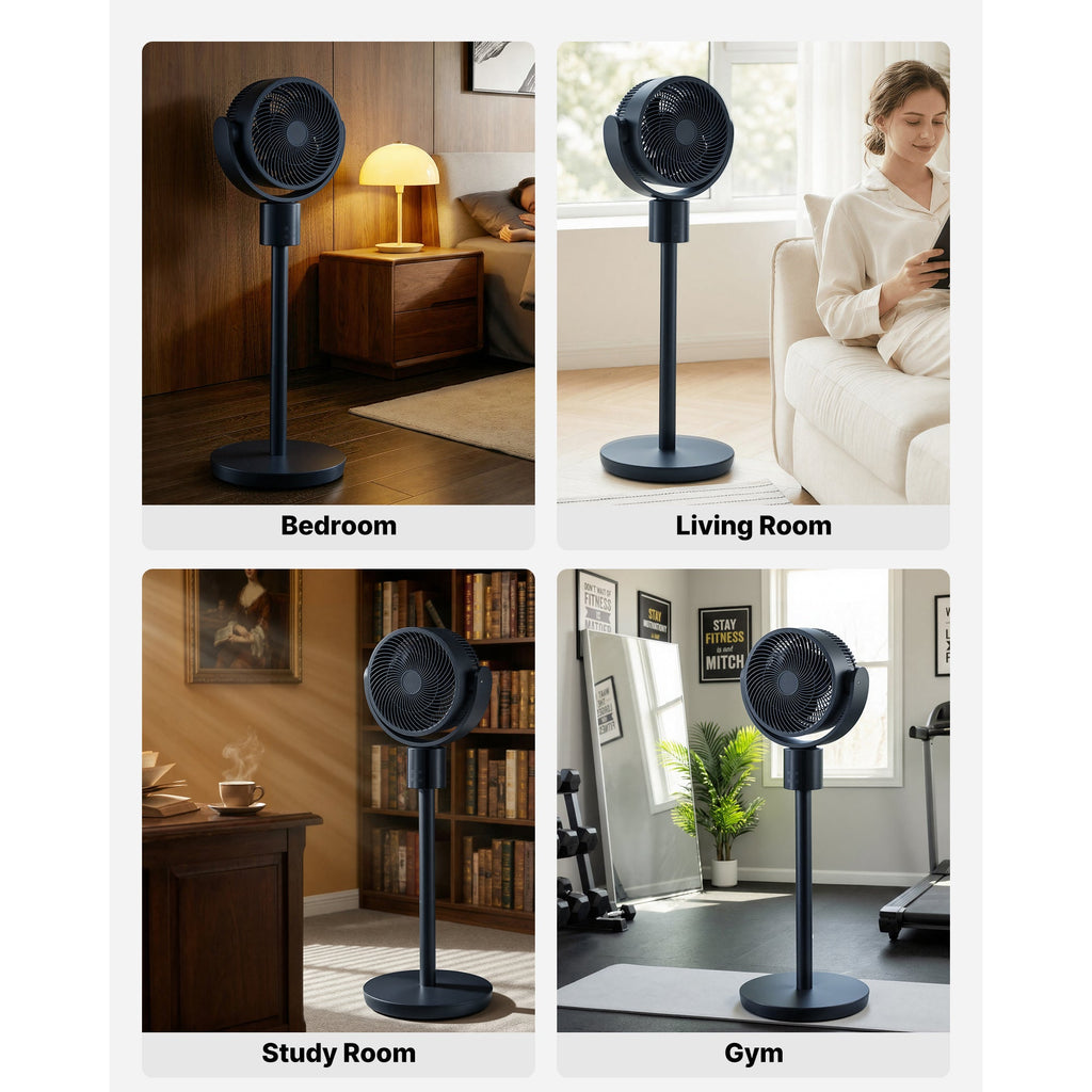 7-Inch Pedestal Fan with Oscillating Standing Design