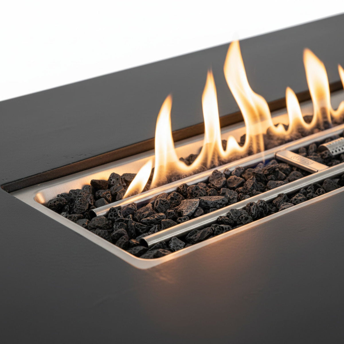 Charcoal Fire Pit Table with 50,000 BTU Output - Fiber Concrete
