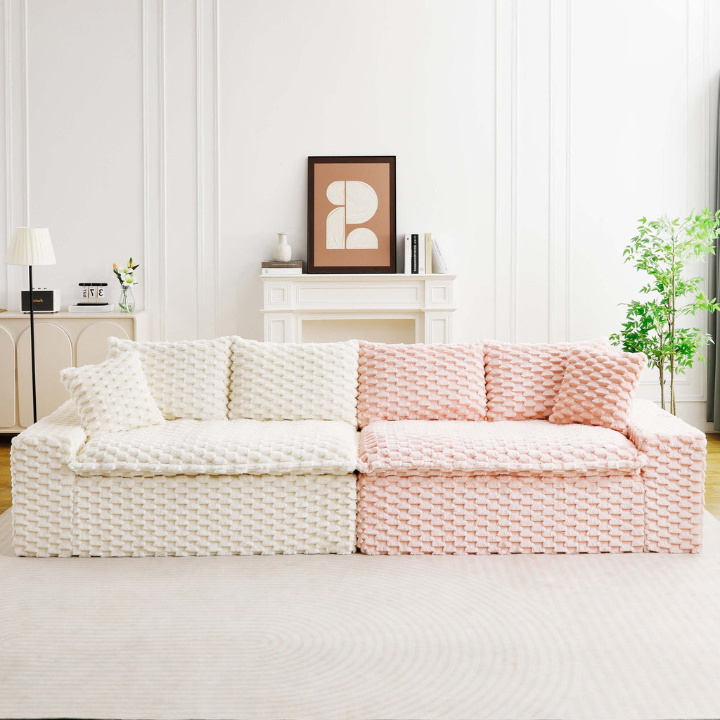 Multifunctional Stationary Sofa with Adjustable Layout - Choice of Color