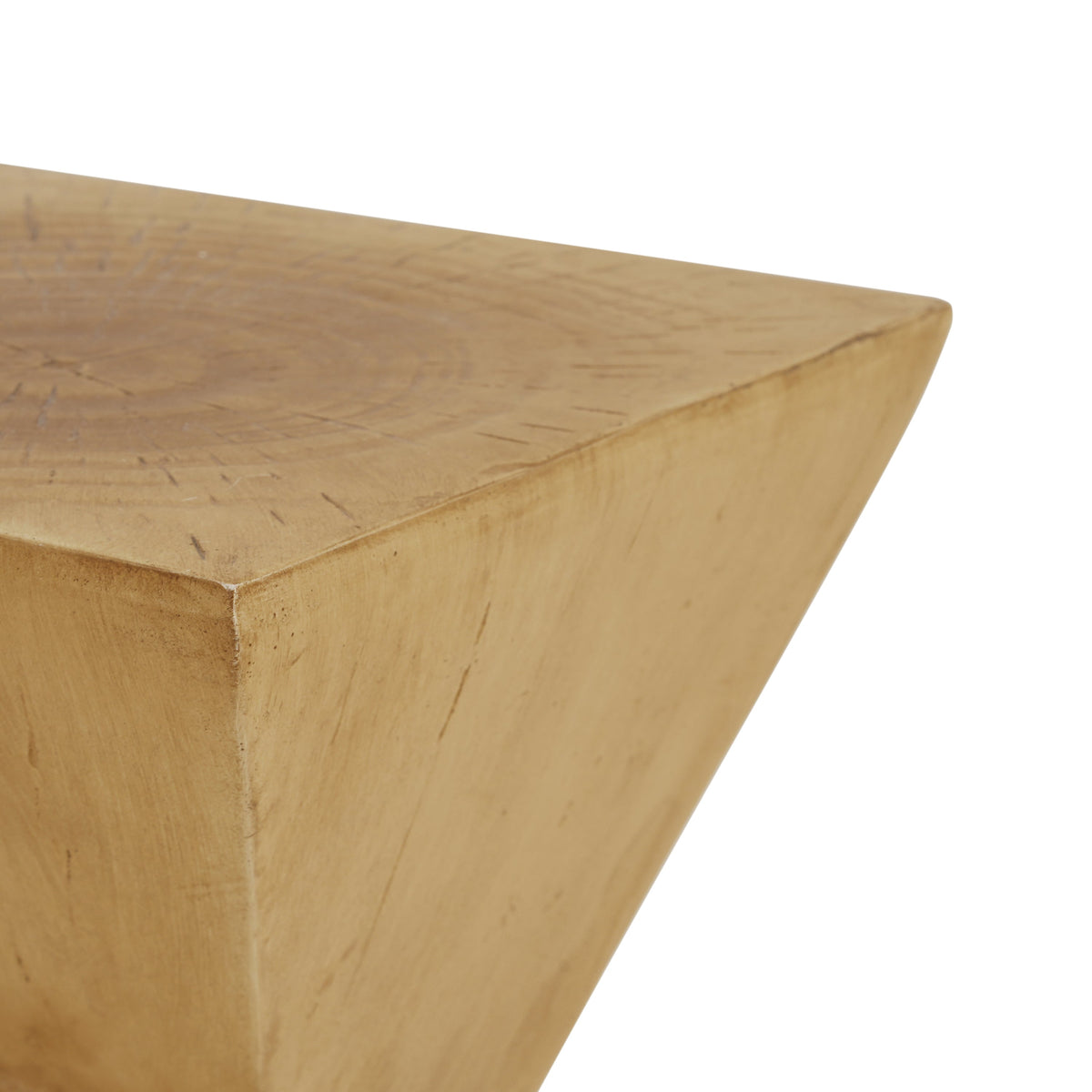 TESS Modern Side Table with Hourglass Design - Wood-Like Finish