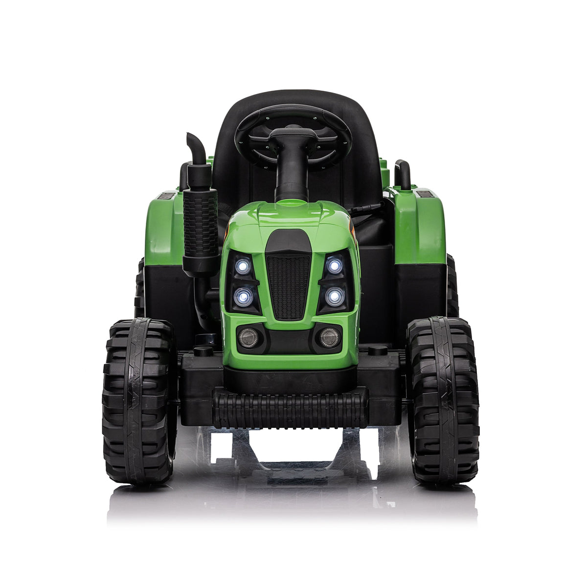 24V Ride On Tractor with Trailer and Bluetooth - Emerald or Blue