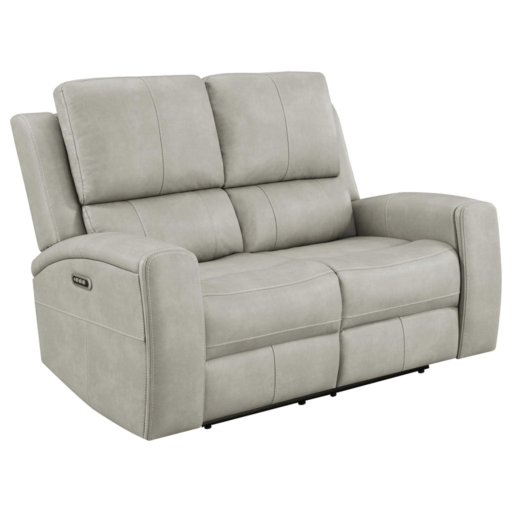 Brickston 3-piece Triple Power Reclining Sofa Set Grey