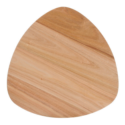 Natural Rubberwood End Table
