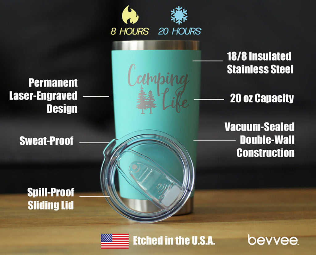 Camping Life - 20 oz Coffee Tumbler