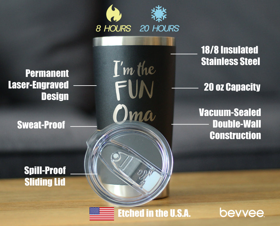 I'm the Fun Oma - 20 oz Coffee Tumbler