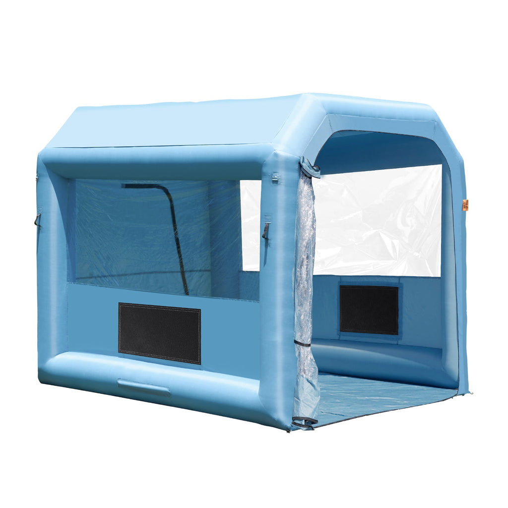 Inflatable Paint Booth with Blower and Air Filter System - Gray
