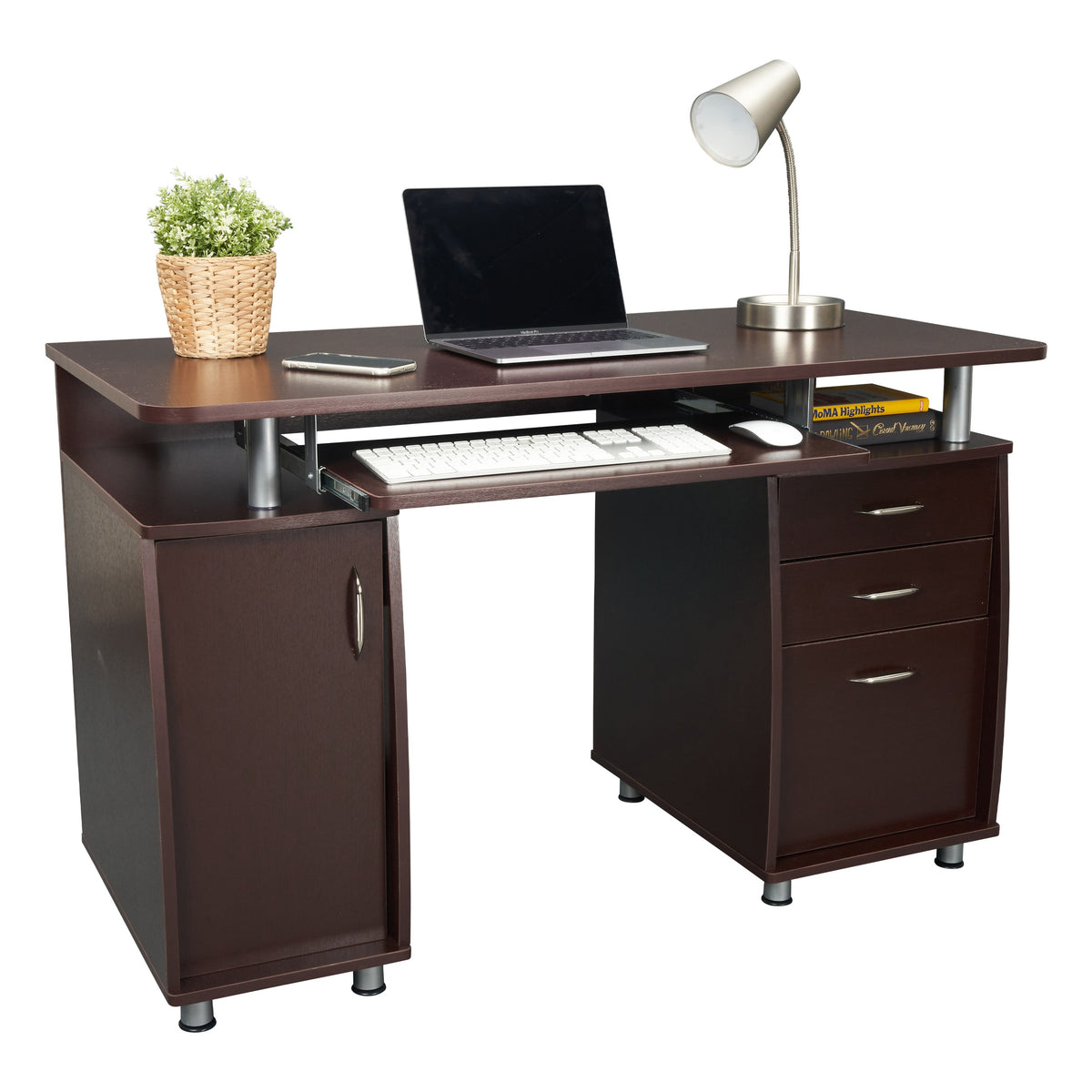 Techni Mobili Complete Workstation Computer Desk with Storage