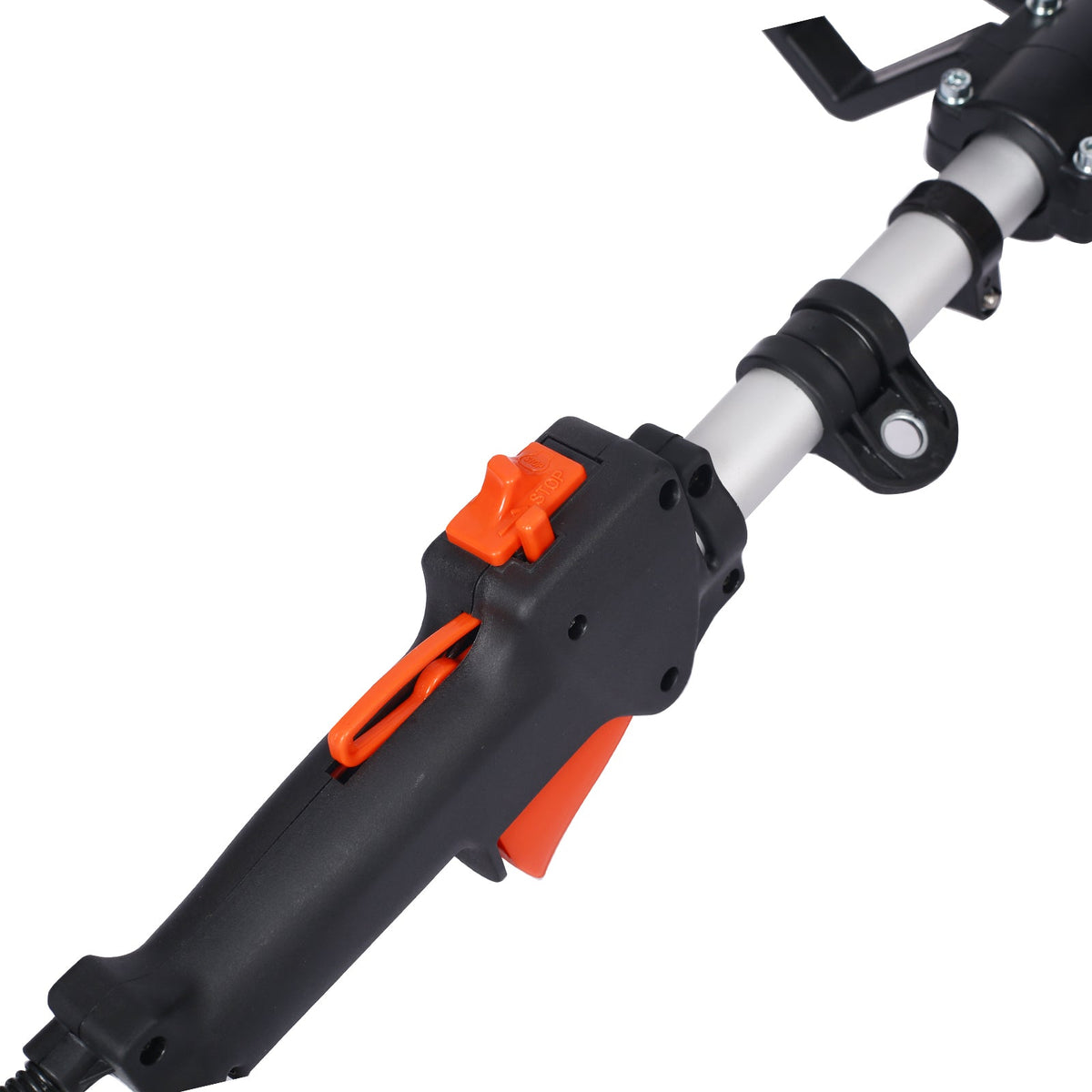 Gasoline Powered Snow Sweeper with 52CC 2-Stroke Engine - Red/Black