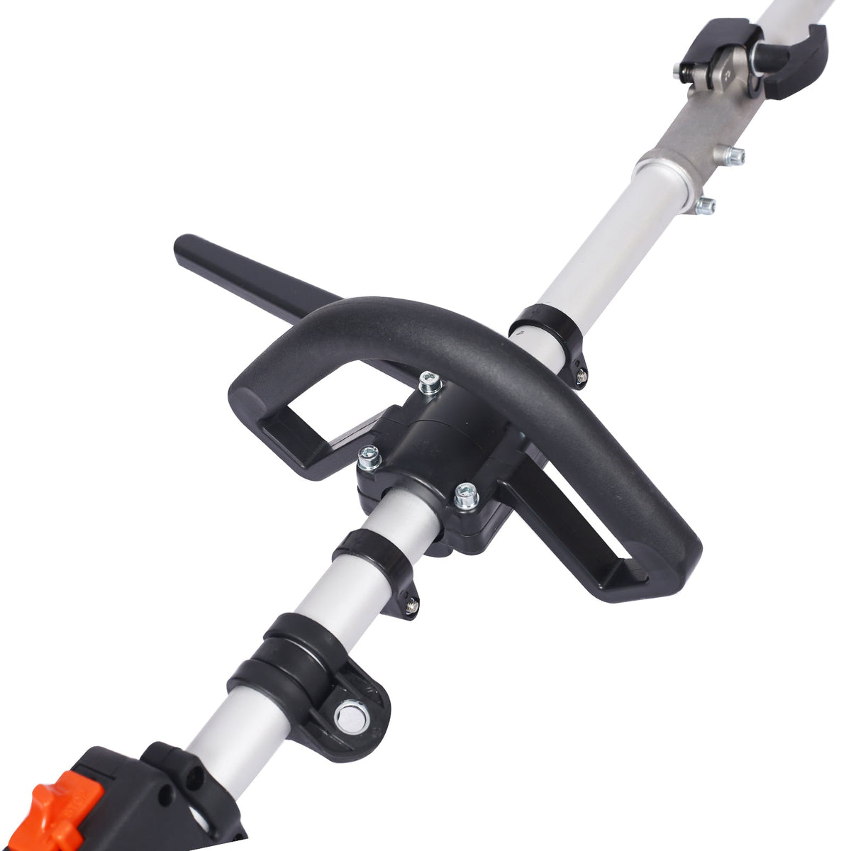Gasoline Powered Snow Sweeper with 52CC 2-Stroke Engine - Red/Black