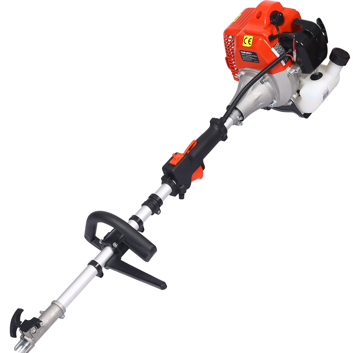 Gasoline Powered Snow Sweeper with 52CC 2-Stroke Engine - Red/Black