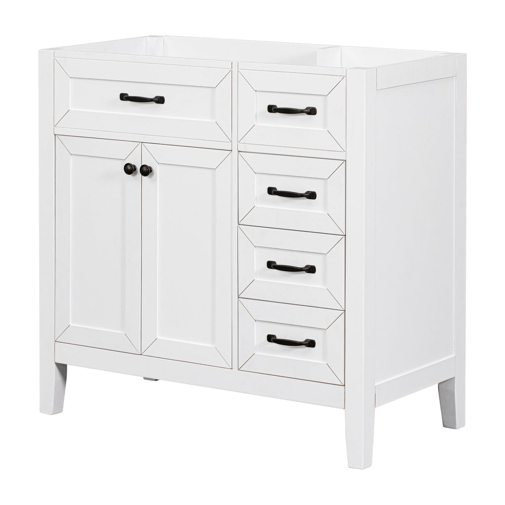 36" Bathroom Vanity Without Sink - Cabinet Base Only