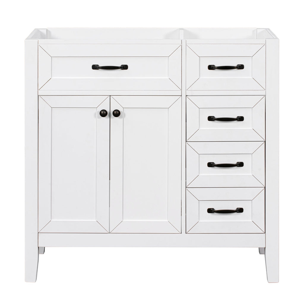 36" Bathroom Vanity Without Sink - Cabinet Base Only
