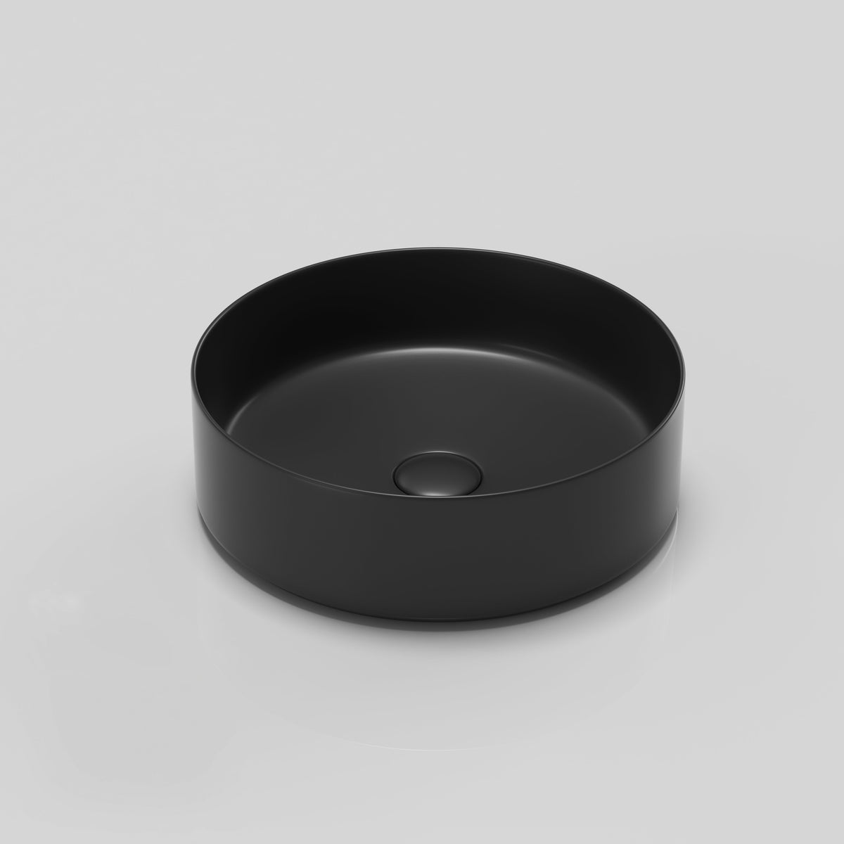 Ceramic Circular Vessel Bathroom Sink with Easy-to-Clean Glaze - White