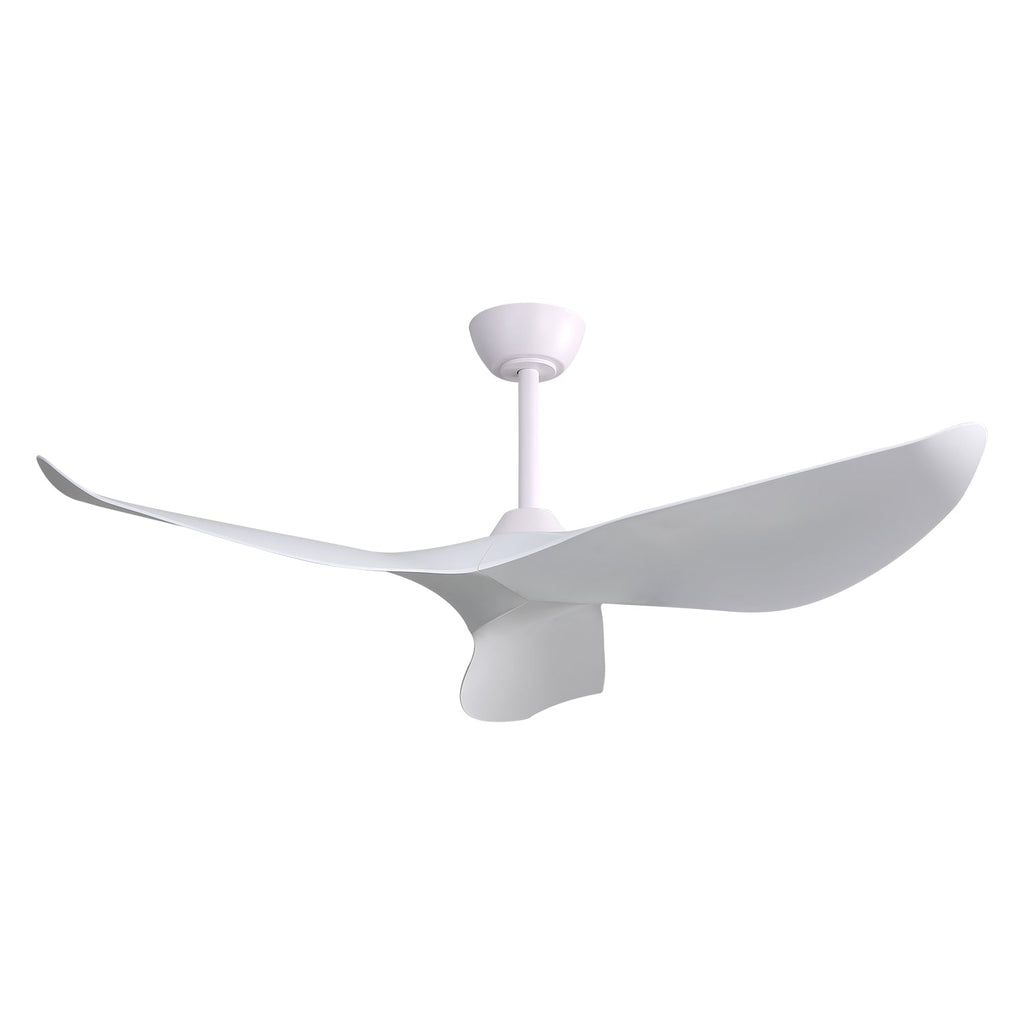 52 Inch Indoor Ceiling Fan with 6-Speed Remote and Reversible DC Motor - White