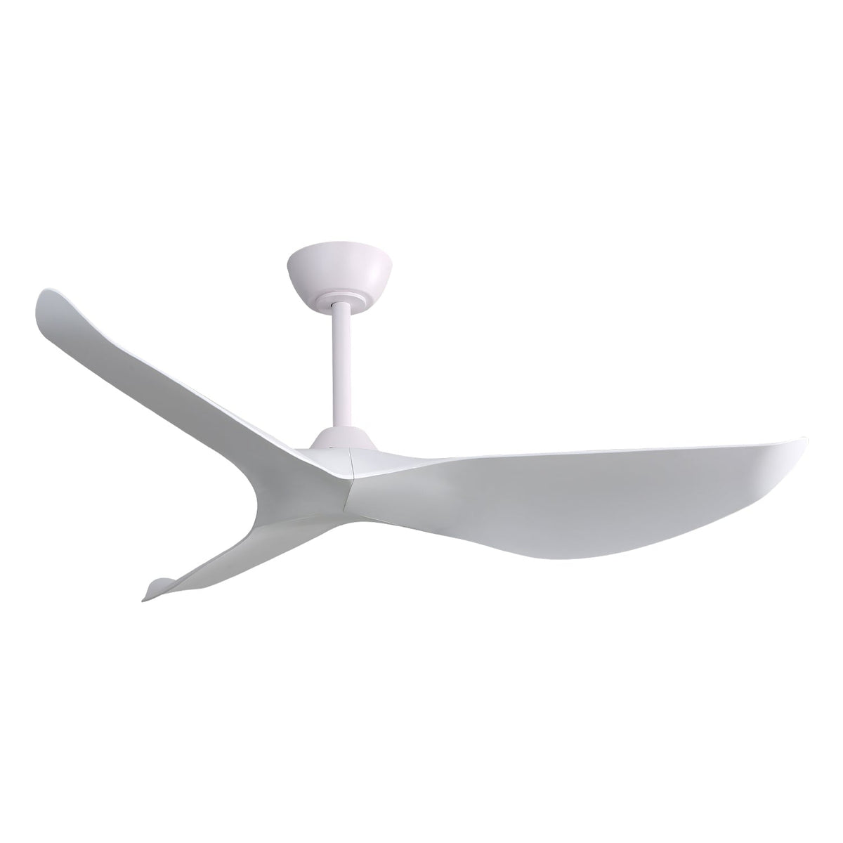 52 Inch Indoor Ceiling Fan with 6-Speed Remote and Reversible DC Motor - White