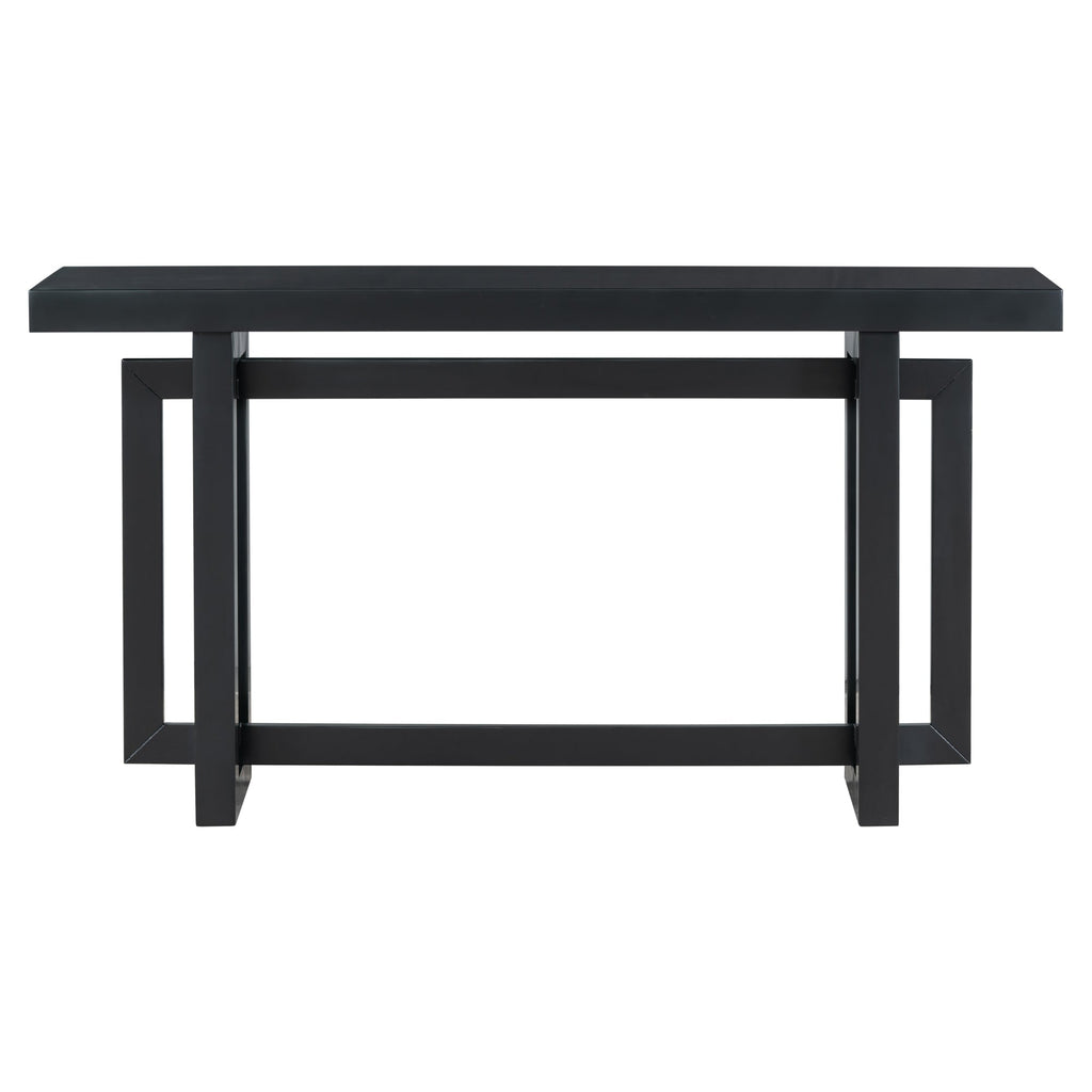 U Style 59.1'' Painted Entryway Table with Pine Veneer