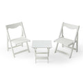 HIPS Foldable Small Table and Chair Set with 2 Chairs