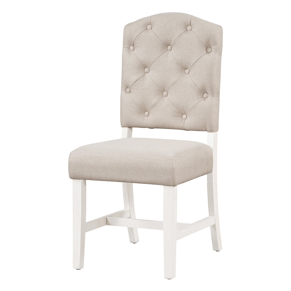 Retro Upholstered Dining Chair Set with Solid Wood Legs - Set of 4