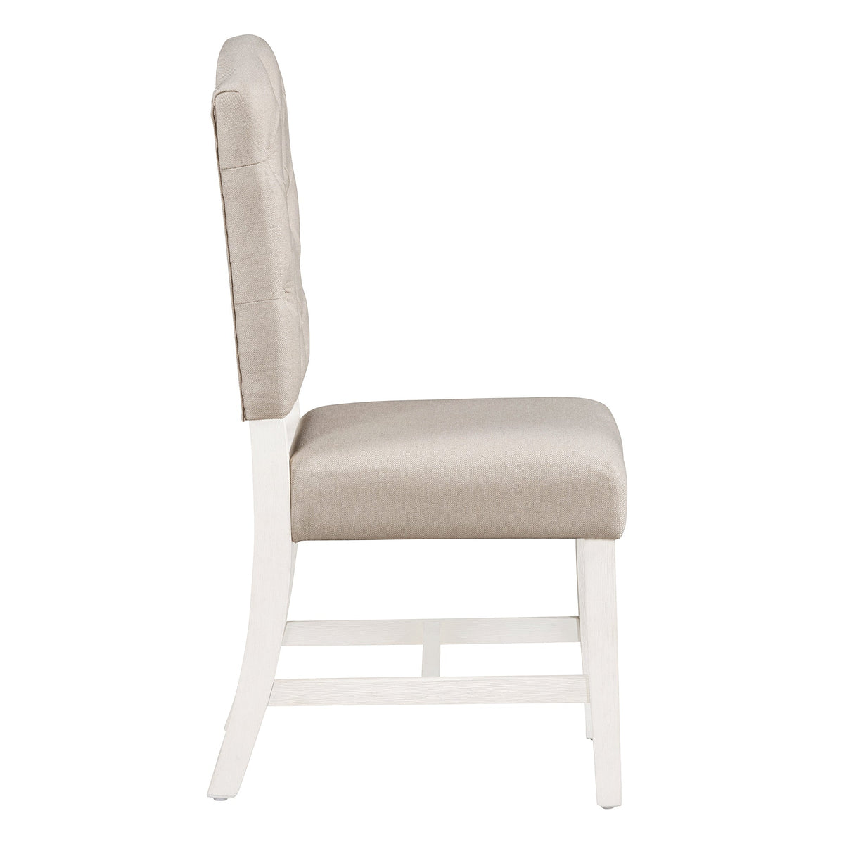 Retro Upholstered Dining Chair Set with Solid Wood Legs - Set of 4