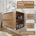 30" Wall Mount Bathroom Vanity with Gel Sink - Bathroom Storage