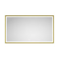 Oversized Rectangular Framed LED Mirror