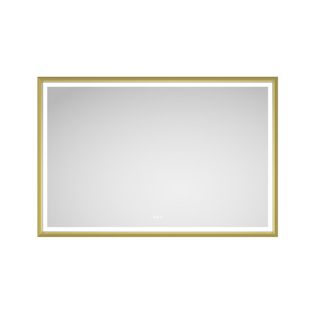 Oversized Rectangular Framed LED Mirror