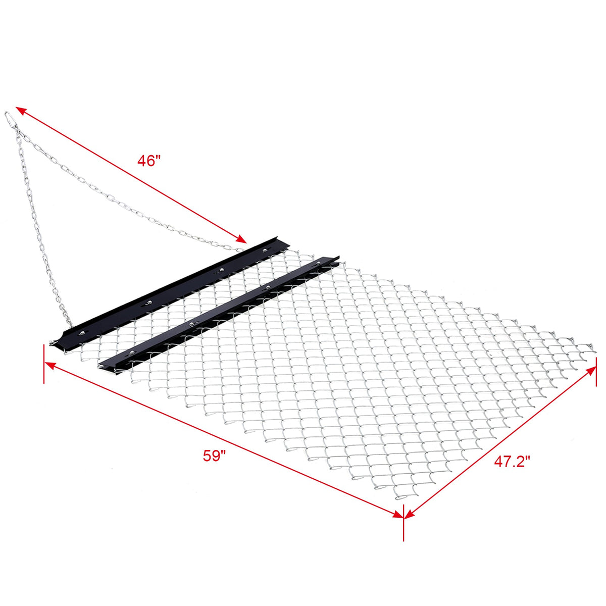ATV Drag Harrow 4'x5' with Durable Steel Construction