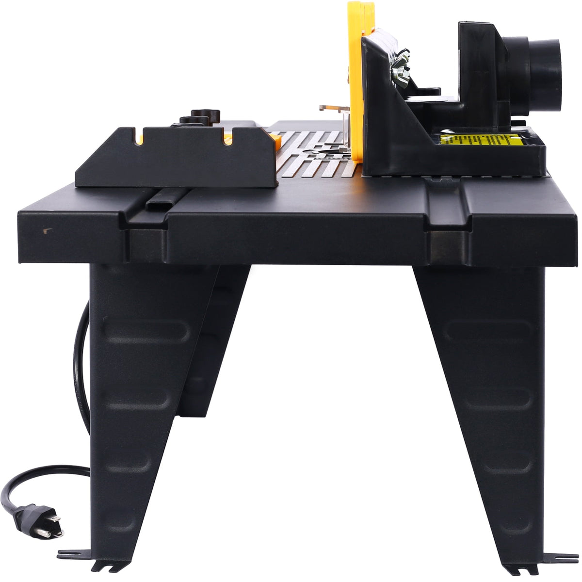 Electric Benchtop Router Table with Retractable Guard - Aluminum & Steel